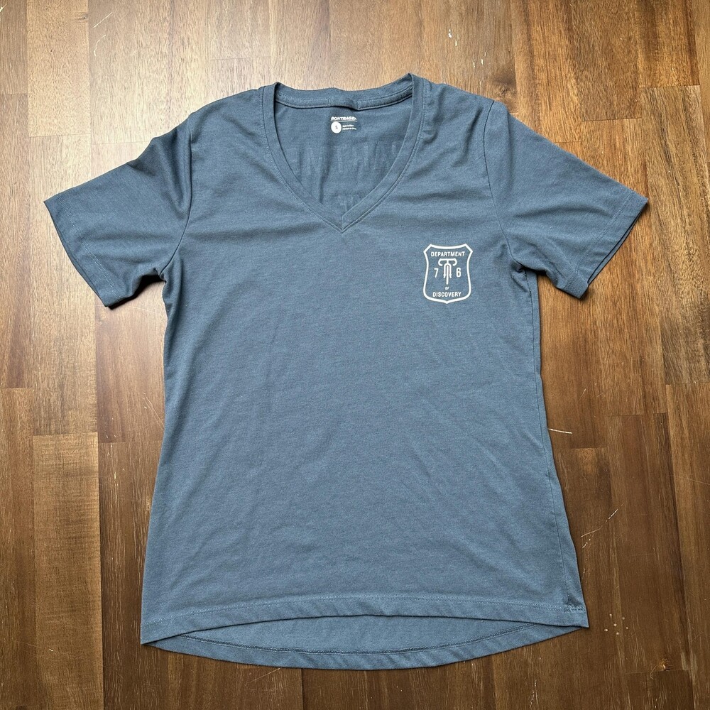 Bontrager Shirt Womens Small Blue Department of Discovery 76 Cycling Tee Casual
